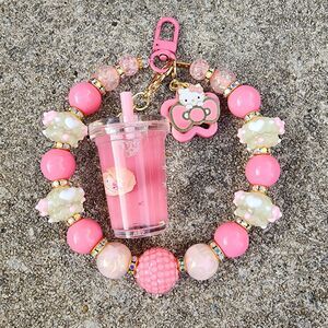 Luminous Keychain, Bag Charm, Clip, Purse Charm, Phone Charm - Sanrio Drinks HK